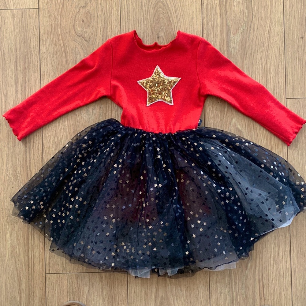 Girls star tutu dress